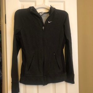 Nike Dri-Fit Black Zip Front Jacket